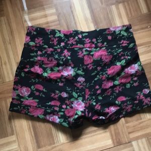 Shorts - Pink Floral Shorts Shorts - Pink Floral Shorts